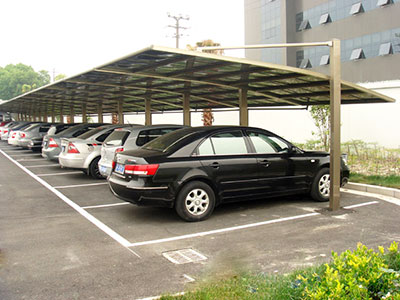 斜拉式汽車(chē)車(chē)棚